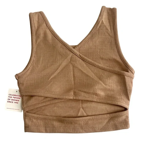 Roxy Crop Top With Criss Cross Back Design NWT - Picture 2 of 5